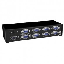 Сплитер VGA splitter 8-port, VGA-2008, 200MHz, 1920x1440, 25m, разветвитель VGA-сигнала на 8 видеовыходов