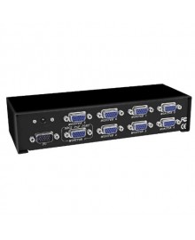 Сплитер VGA splitter 8-port, VGA-2008, 200MHz, 1920x1440, 25m, разветвитель VGA-сигнала на 8 видеовыходов