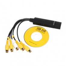 Плата видеозахвата. Адаптер (переходник) USB Easy cap 4-channel