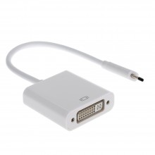 Адаптер (переходник) USB Type-C (m) to DVI-I 24+5 (f)