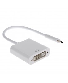 Адаптер (переходник) USB Type-C (m) to DVI-I 24+5 (f)