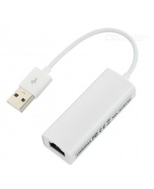 Адаптер (переходник) USB to LAN 10/100 Mbit, белый