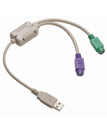 Адаптер (переходник) USB to 2x PS/2