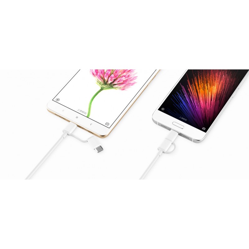 Кабель Xiaomi ZMI cable, USB to micro USB + Type-C