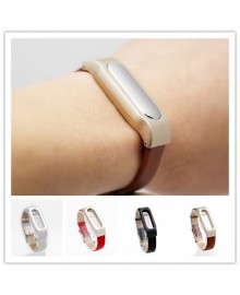 Браслет для Xiaomi MiBand, кожаный ремешок 